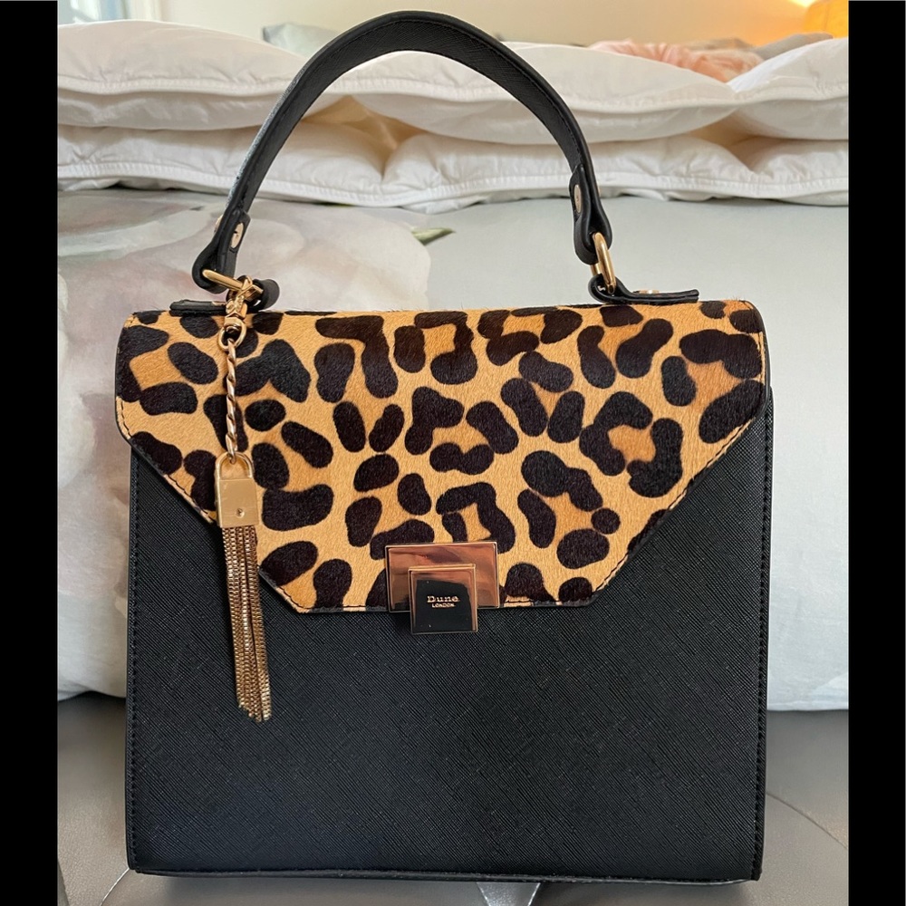 Dune London leopard print bag